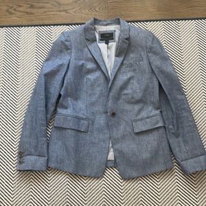 J crew linen chambray blazer
